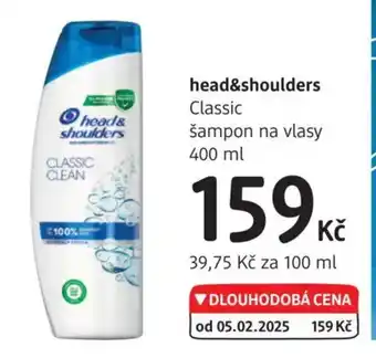 dm drogerie Head&shoulders Classic nabídka