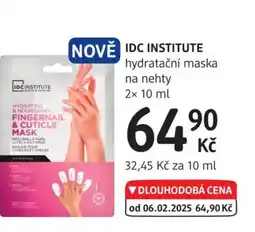 dm drogerie IDC INSTITUTE hydratační maska na nehty nabídka