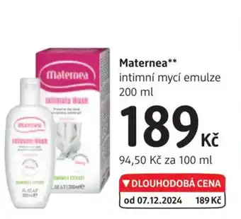 dm drogerie Maternea intimní mycí emulze nabídka