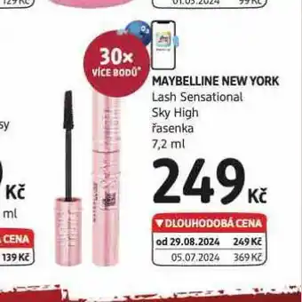 dm drogerie Maybelline nwe york řasenka nabídka