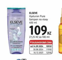 dm drogerie Elseve šampon nabídka