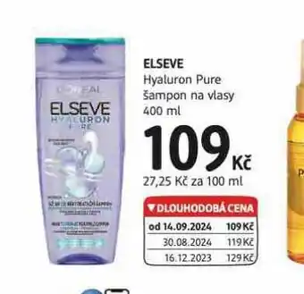 dm drogerie Elseve šampon nabídka