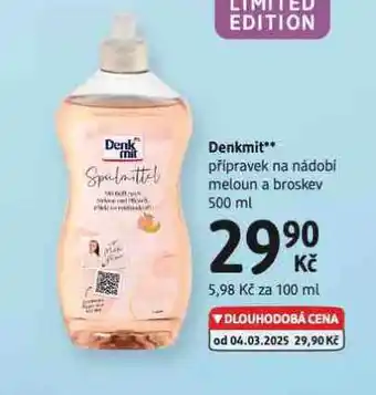 dm drogerie Denkmit přípravek na nádobí nabídka