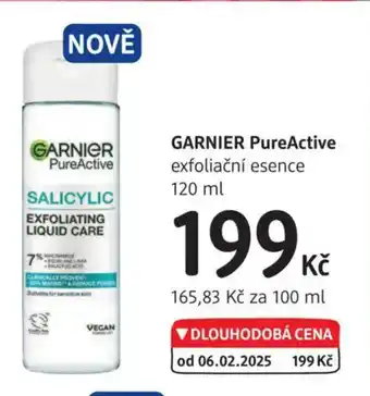 dm drogerie GARNIER PureActive exfoliační esence nabídka