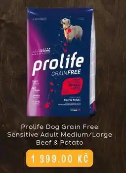 Zoohit Prolife Dog Grain Free Sensitive Adult Medium/Large nabídka