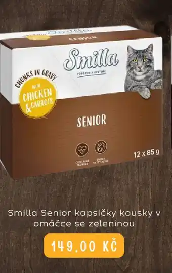 Zoohit Smilla Senior kapsičky kousky v omáčce se zeleninou nabídka