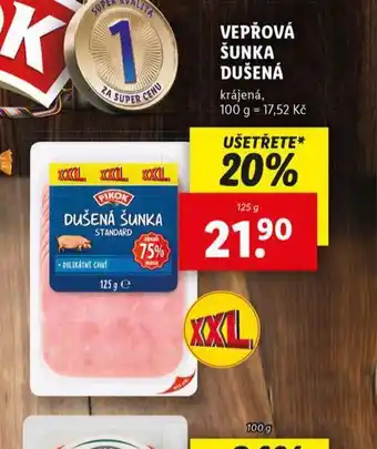 Lidl Vepřová šunka dušená nabídka