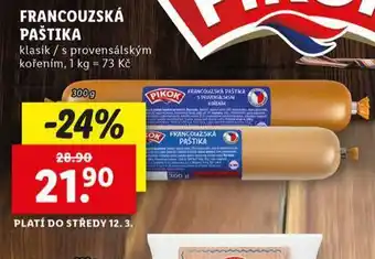 Lidl Francouzská paštika nabídka