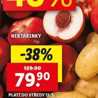 Lidl Nektarinky nabídka