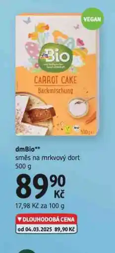 dm drogerie Směs na mrkvový dort nabídka