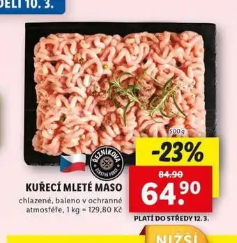 Lidl Kuřecí mleté maso nabídka