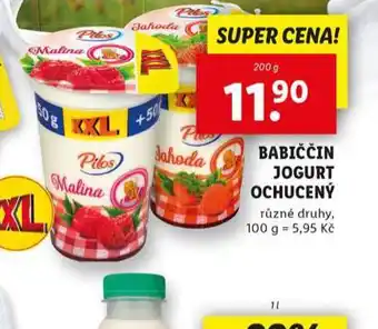 Lidl Babiččin jogurt ochucený nabídka