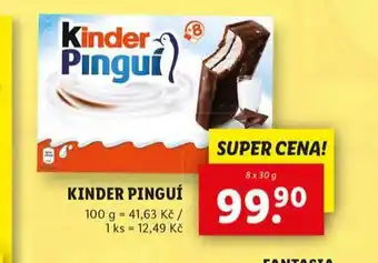 Lidl Kinder pinguí nabídka