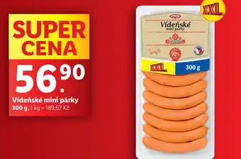 Lidl Vídeňské mini párky nabídka