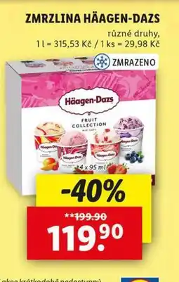 Lidl Zmrzlina häagen dazs nabídka