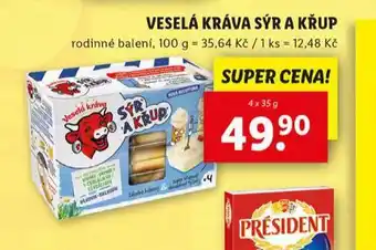 Lidl Veselá kráva sýr a křup nabídka