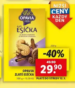 Lidl Opavia zlaté esíčka nabídka