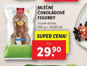 Lidl Mléčné čokoládové figurky nabídka