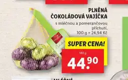 Lidl Plněná čokoládová vajíčka nabídka