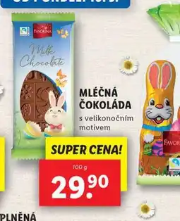 Lidl Mléčná čokoláda nabídka