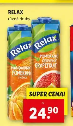 Lidl Relax nabídka