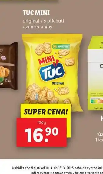 Lidl Tuc mini nabídka