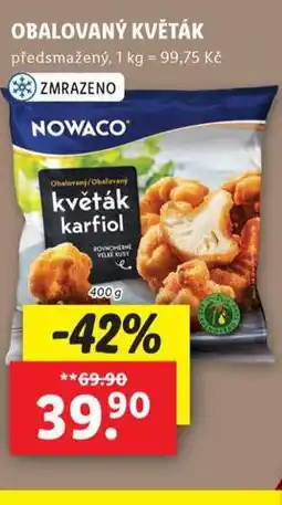 Lidl Nowaco obalovaný květák nabídka