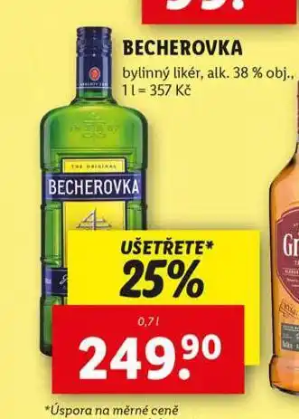 Lidl Becherovka nabídka