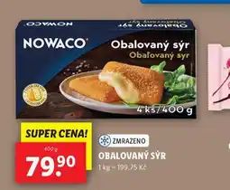 Lidl Nowaco obalovaný sýr nabídka