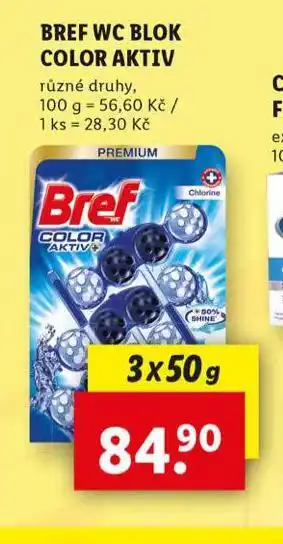 Lidl Bref wc blok color aktiv nabídka