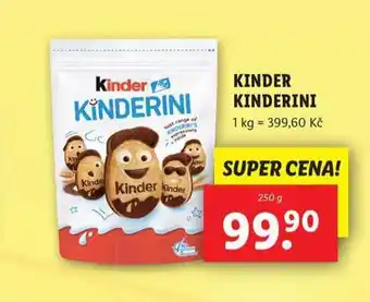 Lidl Kinder kinderini nabídka