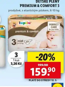 Lidl Lupilu dětské pleny premium & comfort 3 nabídka