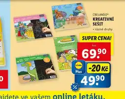 Lidl Kreativní sešit nabídka