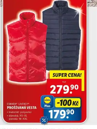 Lidl Prošívaná vesta nabídka