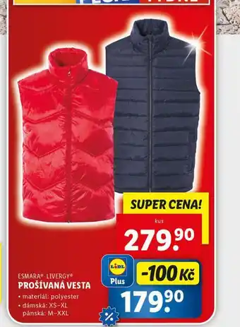 Lidl Prošívaná vesta nabídka