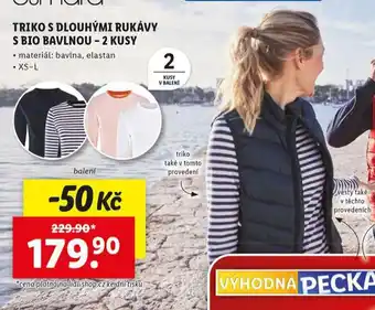 Lidl Triko s dlouhými rukávy nabídka