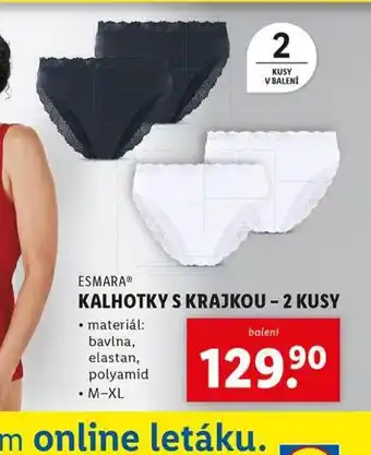 Lidl Kalhotky s krajkou nabídka