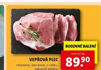 Lidl Vepřová plec bez kosti nabídka