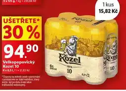 Lidl Pivo velkopopovický kozel 10 nabídka