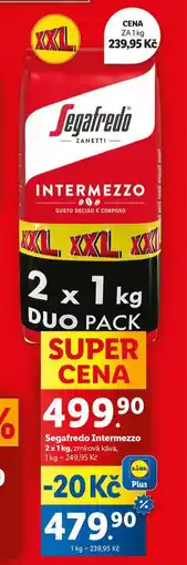 Lidl Segafredo intermezzo zrnková káva nabídka