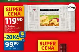 Lidl Sýr cheddar nabídka