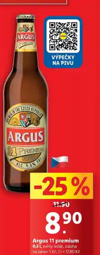 Lidl Pivo argus 11 premium nabídka