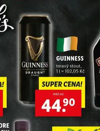 Lidl Guinness tmavý stout nabídka