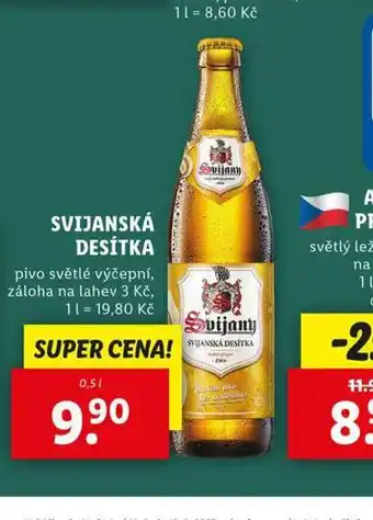 Lidl Pivo svijanská desítka nabídka