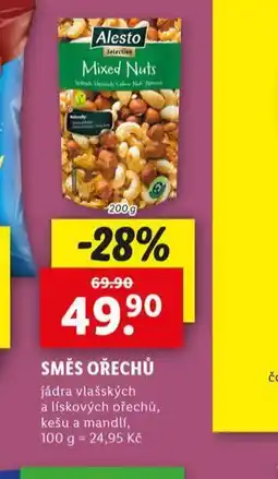 Lidl Směs ořechů nabídka