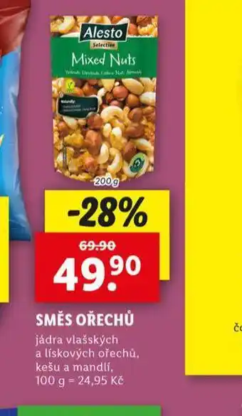 Lidl Směs ořechů nabídka