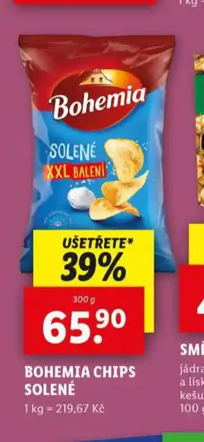 Lidl Bohemians chips solené nabídka