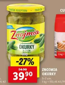 Lidl Znojmia okurka nabídka