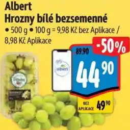 Albert Albert Hrozny bílé bezsemenné nabídka