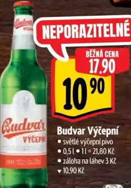 Albert Budvar Výčepní nabídka